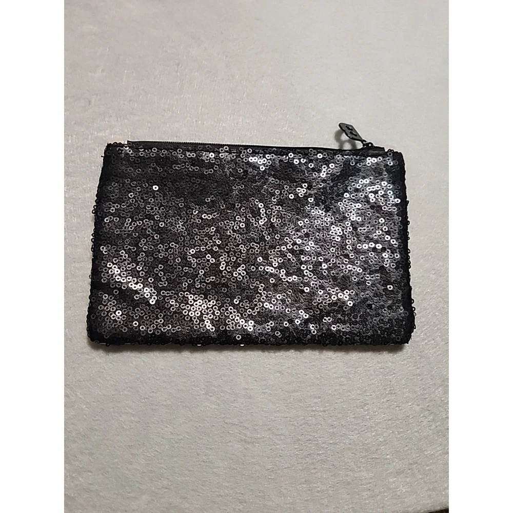 Betty‎ Boop X 1psy Womens Pink Black Sequin Lightweight Zipper Makeup Bag 7.5x5